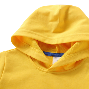 Sudadera con Capucha de Color Sólido para Bebés y Niños Pequeños, Sudadera de Manga Larga, Informal, para Otoño e Invierno, con Logotipo Personalizado - Product Image 2
