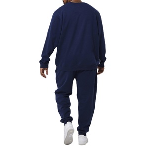 Chándal deportivo con logotipo personalizado 2025 para hombre, conjunto de chándal deportivo de lana ajustado, 100% de algodón para entrenamiento de invierno - Product Image 3