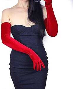 ถุงมือหนังยาวสำหรับผู้หญิงสไตล์วอค ถุงมือโอเปร่าแฟชั่นหรูหราสำหรับผู้หญิงยุคใหม่ - Product Image 5