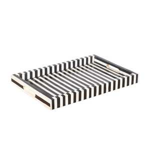 Bandeja de resina con diseño moderno, bandeja de MDF, bandeja decorativa, bandeja para servir en la cocina y eventos a un precio muy razonable. - Product Image 3