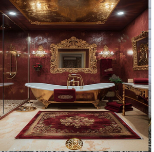 Baignoire à pattes en laiton antique avec finition rustique et poignées latérales, disponible à prix de gros. - Product Image 2