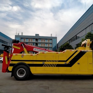 SAIC Hongyan <span class=keywords><strong>16T</strong></span> Kendaraan Penyelamat Jalan Raya Tugas Berat Terintegrasi Derek & <span class=keywords><strong>Crane</strong></span> Satu-Tunda-Satu Truk Derek. - Product Image 5