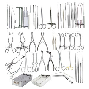 Juego de Instrumentos Quirúrgicos Profesionales Wenquar de 54 Piezas para Cirugía ORL y Mastoidectomía - Product Image 1