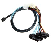 Kabel Daya Internal Mini SAS HD SFF-8643 ke 4x SFF-8482