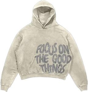 เสื้อฮู้ดดี้โอเวอร์ไซส์ ยูนิเซ็กส์ ผ้าฝ้ายเฟรนช์เทอร์รี่ สตรีทแวร์ ดีไซน์ใหม่ ปรับแต่งขนาดได้ เสื้อฮู้ดดี้ทรงหลวม - Product Image 3