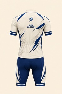 Ensemble de maillot de cyclisme à manches courtes et short à bretelles, tenue de sport zippée pour la course sur route - Product Image 4