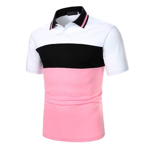 Polo pour hommes en maille unie, dernière mode, tissu tricoté, pour le golf - Product Image 2