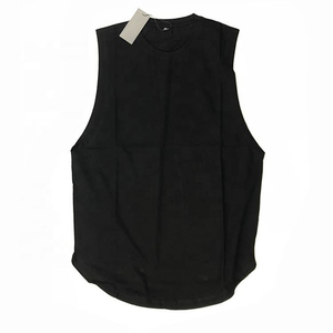Débardeur en coton personnalisé style streetwear pour la gym, coupe oversize, sans manches, effet vintage, col rond, pour l'entraînement, avec impression sérigraphiée - Product Image 2