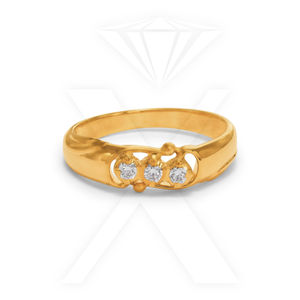 Anillos de oro amarillo de alta calidad de 22 quilates al por mayor Chapado en moissanita corte ovalado para ajuste de barra certificado para fiesta de boda - Product Image 3