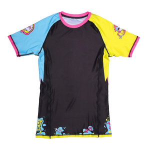 Custom Printed Men's <b>Rash</b> <b>Guard</b> Short Sleeve Sublimation Design Quick Dry Spandex Polyester <b>BJJ</b> MMA Adult Sport Shirt For Men - Product Image 3