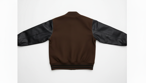 เสื้อแจ็คเก็ตเบสบอลวิทยาลัยแบบกำหนดเองสำหรับผู้ชาย ผ้าโพลีเอสเตอร์/คอตตอน สไตล์ลำลอง ปักลาย สตรีทแวร์ OEM - Product Image 2