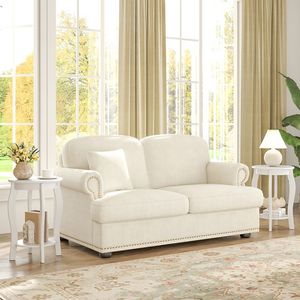 Tavolino rotondo a 2 livelli da 15 pollici con ripiano portaoggetti per l'arredamento del soggiorno - Product Image 3