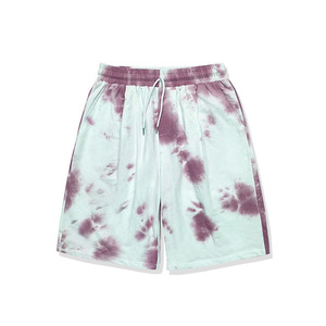 Pantalones Cortos de Felpa de Algodón Tie Dye para Hombre, con Logotipo Personalizado, Pantalones Deportivos Casuales, Proveedor Mayorista de Alta Calidad, Producción OEM al por Mayor - Product Image 3