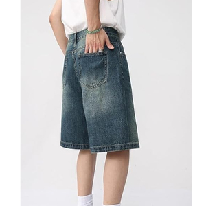 Pantalones Cortos de Mezclilla Baggy de Alta Calidad para Hombre, Estilo Verano, con Bolsillos - Product Image 6