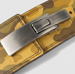 Leather Camouflage Lifting Belt Waist Support Unisex Closure Strength Training Lever <b>Trainer</b> Camo Lever Belts Unisex - Product Image 5