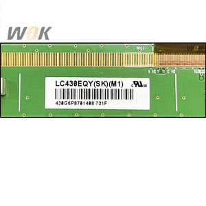 Panel de Pantalla LCD TFT A-Si de 43 <span class=keywords><strong>Pulgadas</strong></span> para LC430EQY-SKM1, Alta Resolución 3840x2160, Pantalla de Repuesto para TV a Bajo <span class=keywords><strong>Precio</strong></span> - Product Image 3
