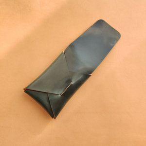 Cartera de Cuero sin Costuras Estética, Minimalista, Delgada, con Bloqueo RFID, de Cuero Genuino, para Regalo, SLW-0069 - Product Image 3