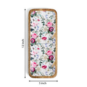 Bandeja DE SERVICIO DE MADERA hecha a mano Natural 100%, bandejas de té y aperitivos únicas para uso en hoteles y restaurantes de Falak Woeld Export - Product Image 6