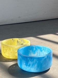 American Style Epoxy Resin Polished Serving Bowl Durable Eco-Friendly Personalized Party Dinnerware Foods & Fruits Serving Bowl - Product Image 5