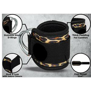 Custom Camouflage Ankle Strap Adjustable D Ring <b>Cable</b> Machine Attachment Padded Foot Cuff Leg Strength Gym <b>Gear</b> Wholesale - Product Image 5