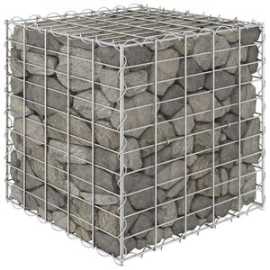 Cube Gabion cama elevada 19,7 "x 19,7" x 19,7 "alambre de acero para macetas y jardineras - Product Image 1