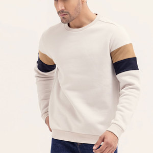 Sweat-shirt à col rond 100 % coton, épaules tombantes, streetwear décontracté d'hiver, pull doux brossé, OEM, marque privée - Product Image 1