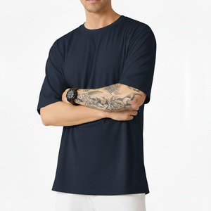 Camiseta de Alta Calidad con Hombros Caídos, Personalizable con Logotipo, Talla Grande, 100% Algodón, Lisa - Product Image 2