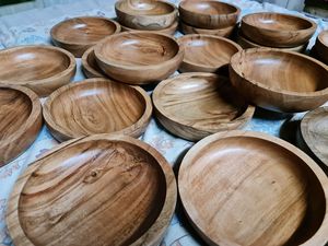 Cuencos de madera hechos a mano al por mayor para velas |   Recipientes para Velas de Madera Natural OEM - Product Image 6