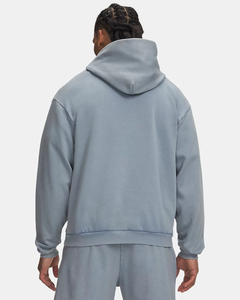 Sudadera con capucha y cremallera de corte regular estilo urbano, con ribete elástico, 100% algodón, estampado digital, transpirable, teñido liso. - Product Image 5