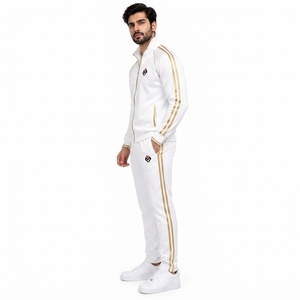 Ensemble de survêtement pour hommes, parfait pour la salle de sport et la remise en forme, veste et pantalon de sport confortables, respirant, léger et flexible - Product Image 3