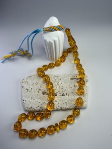 Chapelet de prière musulman en perles de lucite, Tasbih islamique en perles de résine transparente - Product Image 5