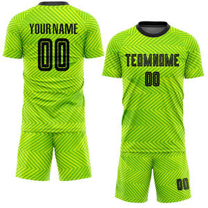 Maillots de football durables en gros, uniformes de football personnalisés, respirants, légers, extensibles dans les quatre sens, en polyester imprimé, pour l'été - Product Image 4