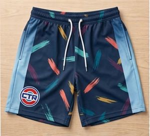<b>Men's</b> Sporty Mid Waist Animal Print <b>Swim</b> <b>Shorts</b> Elastic Drawstring Quick Dry Beach Sports <b>Shorts</b> - Product Image 1