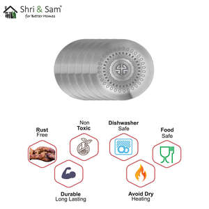 6 PCS <b>Side</b> <b>Plate</b> Stainless Steel with Laser Signature Matt Finish-Dishes & <b>Plates</b> - Product Image 4