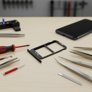 Bandeja para Tarjeta SIM y Micro SD Honor 10 Negra, Pieza de Repuesto - Product Image 3