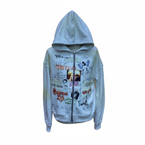 ออกแบบโลโก้ตามสั่ง OEM เสื้อฮู้ดดี้ผู้ชายแบบซิป ผ้าคอตตอนหนา 350GSM สำหรับฤดูหนาว สกรีนโลโก้ตามสั่ง ใส่สบาย - Product Image 6
