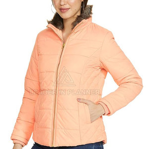 เสื้อแจ็คเก็ตพัฟเฟอร์ผู้หญิงแบบสั่งทำยอดนิยมประจำปี 2026 พร้อมปกตั้ง คอเสื้อถัก ผ้าระบายอากาศได้ดี คุณภาพสูง - Product Image 3