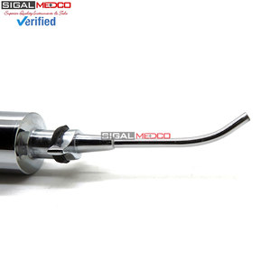Jeringa de Irrigación Dental de 8.25 Pulgadas con Punta Curva, Instrumento Quirúrgico de Acero Inoxidable, Herramienta de Irrigación Dental Reutilizable - Product Image 4