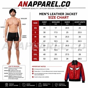 Blouson Bomber en Cuir PU Rouge et Bleu pour Homme, Imprimé Personnalisé, Fermeture Éclair, Col Rabattu, Vêtement Décontracté pour l'Automne - Product Image 5