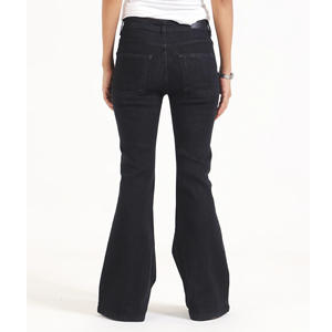 Jeans de mezclilla ajustados de cintura alta para mujer, con tela de algodón elástica, corte elegante, efecto lavado y costuras duraderas - Product Image 3