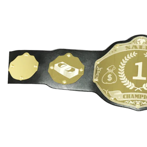 Ceinture de Champion Personnalisable de Haute Qualité Noire et Dorée – Ceinture Sportive Personnalisée Édition Collectionneur - Product Image 3