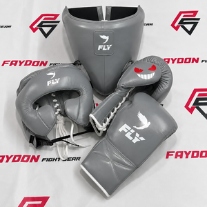 Nuevo Diseño Personalizado Rosa Último Modelo FLY Pink Set de Boxeo Profesional con Cordones Transpirable Equipo de Entrenamiento para Ingle y Cabeza - Product Image 3