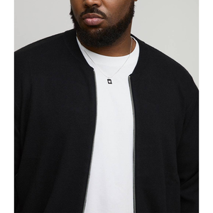 Sudadera con Capucha para Hombre, OEM, con Bordado 3D en Relieve, Felpa Francesa, Corte Regular, Algodón Grueso, Cierre de Cremallera, Transpirable, Diseño Sólido - Product Image 2