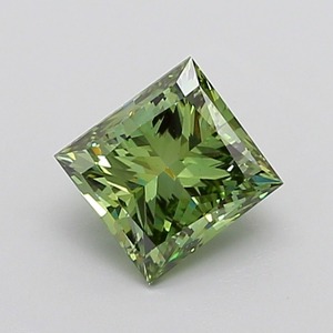 Diamant de laboratoire certifié IGI, vert vif fantaisie, taille princesse, 2,04 carats, clarté VS1, polissage excellent, pierre précieuse de luxe - Product Image 6