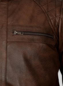 Chaqueta de Cuero para Hombre, a la Moda, Resistente al Viento, Chaqueta de Cuero para Hombre y Mujer, Estilos Personalizados, Charlotte Burnt, Múltiples Colores, Chaqueta de Cuero 2006 - Product Image 4