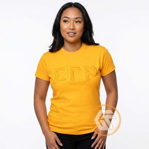 เสื้อยืดคอกลมคุณภาพสูง ผ้าฝ้ายเจอร์ซีย์ แขนสั้น ระบายอากาศได้ดี เป็นมิตรกับสิ่งแวดล้อม เหมาะสำหรับฤดูร้อน Sigma Gamma Rho - Product Image 3