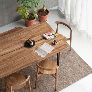 Mesa de madera cuatro seis hechos a mano India compradores comerciales Hotel Oficina habitación nuevos diseños personalizar tamaño 2024 moderno único - Product Image 3