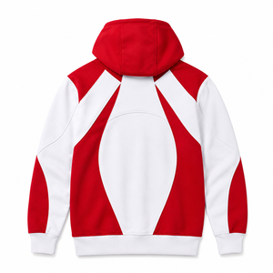 Sudadera con capucha deportiva extragrande de corte holgado con cremallera de un cuarto, de algodón 100% orgánico, ecológica y de alto gramaje, para ropa deportiva personalizada al por mayor - Product Image 2