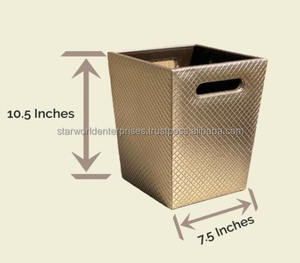 Une poubelle durable et écologique fabriquée à partir de bois MDF de haute qualité. Parfait pour une utilisation en intérieur dans les maisons, les bureaux, - Product Image 5