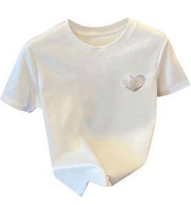 Camiseta Informal de Corte Regular para Mujer, de Alta Calidad, Lisa, de Secado Rápido, Transpirable y Cómoda, para Usar en Verano - Product Image 1